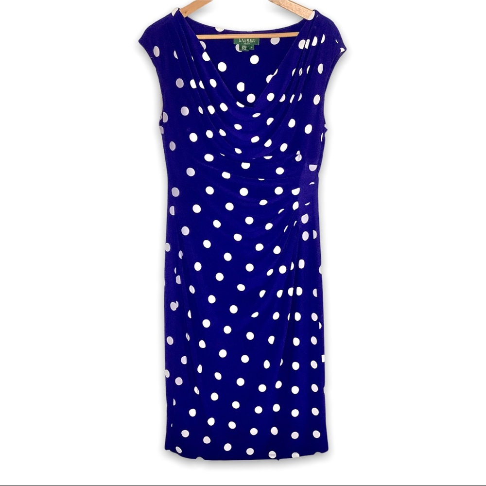 Ralph Lauren Polka Dot Dress Sz 12